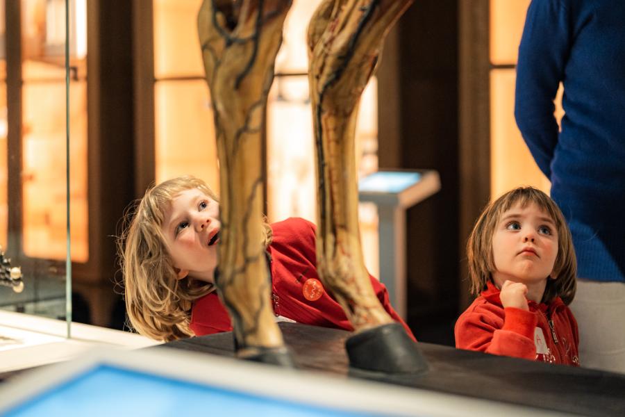 Foto kindjes tijdens familiespel in het GUM