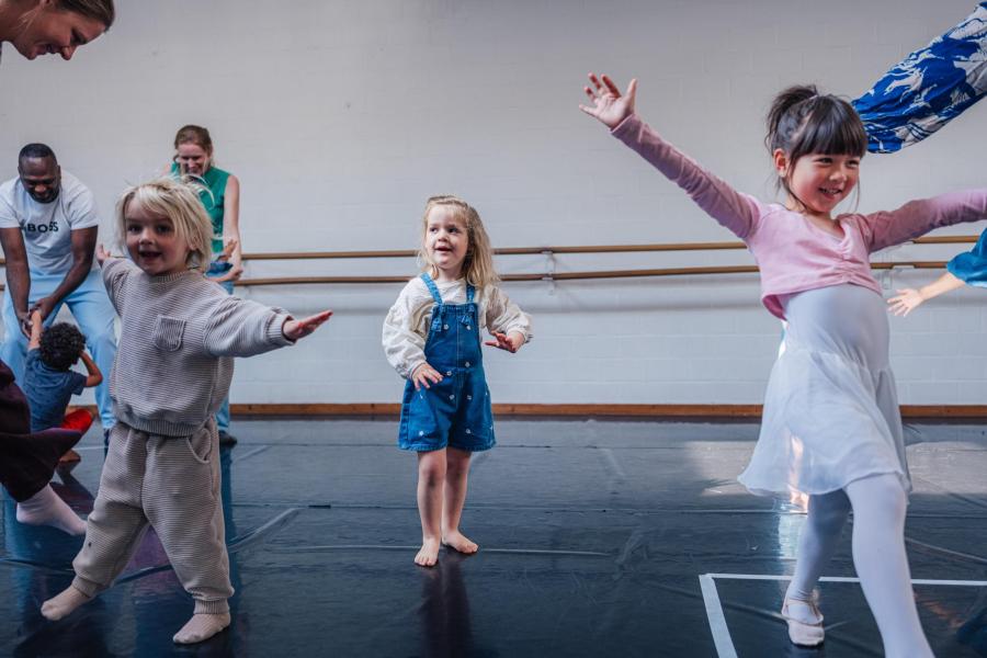 Dansen in de studio