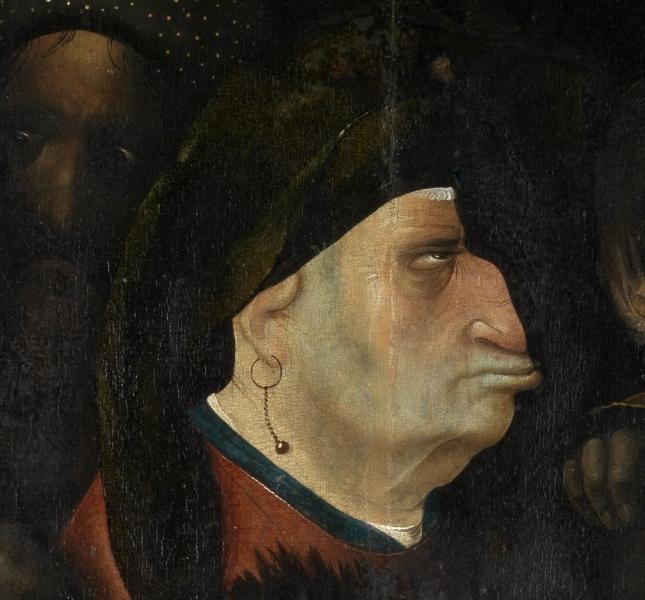 Detail uit 'De kruisdraging' van Jheronimus Bosch