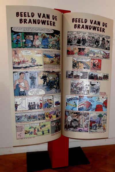 Brandweer in stripverhalen met humor