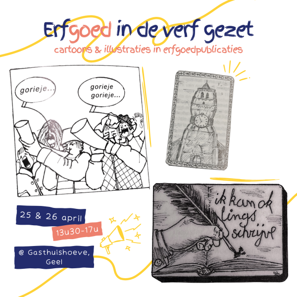 Expo erfgoed in de verf gezet: cartoons en illustratie in erfgoedpublicaties