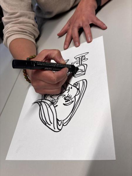 Karikatuur tekenen met Maggy