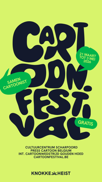 Campagnebeeld Cartoonfestival Knokke-Heist 2026