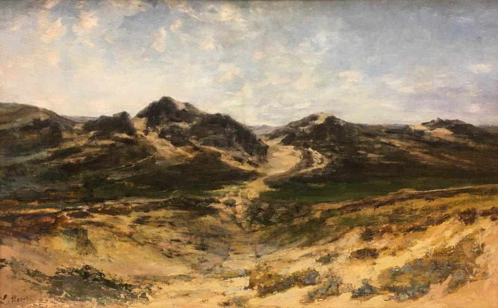 'Route des pêcheurs à Coxyde' van Louise Héger