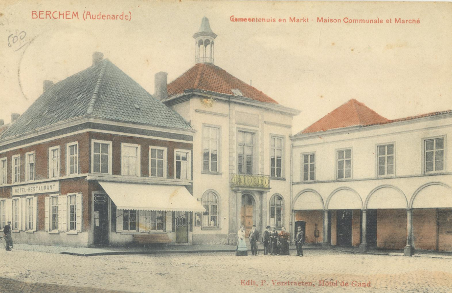oude postkaart Berchemplein