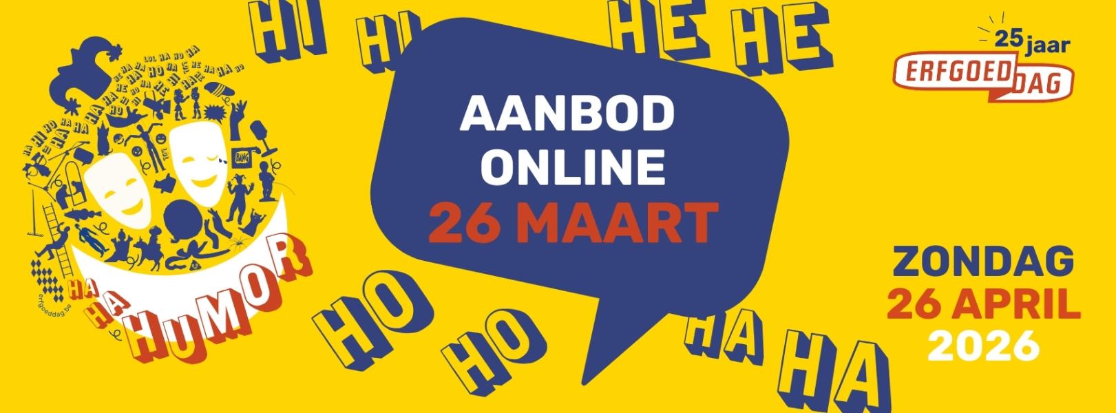 aftellen aanbod online Erfgoeddag 2026